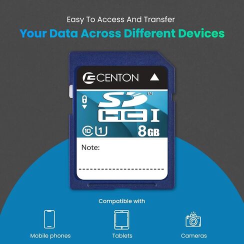 Centon Electronics MP Essential SDHC Card, Ultimate Memory Card for Phones, Tablets, Cameras, and More, UHS1, 16GB, 5 Bulk Pack in Saudi Arabia