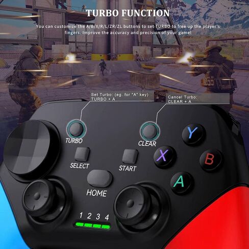 arVin Game Controller for iPhone/iOS/Android/PC/Steam Deck with Phone Holder, Turbo, Wireless Gamepad Joystick for iPhone 15/14/13/iPad/MacBook/Samsung Galaxy/Tablet, Call of Duty, Apex -Direct Play in Kuwait