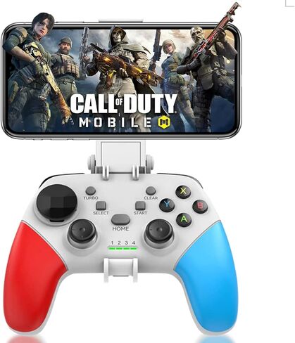 arVin Game Controller for iPhone/iOS/Android/PC/Steam Deck with Phone Holder, Turbo, Wireless Gamepad Joystick for iPhone 15/14/13/iPad/MacBook/Samsung Galaxy/Tablet, Call of Duty, Apex -Direct Play in Kuwait