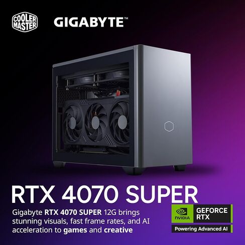 Cooler Master NR2 Pro Mini ITX – Intel i7-14700F 2.1GHz (5.4GHz Turbo) | Gigabyte RTX 4070 Super 12GB & B760I AORUS PRO | 32GB DDR5 6000MHz | 1TB Gen4 M.2 | WiFi | Windows 11-280mm AIO Gaming PC in Saudi Arabia