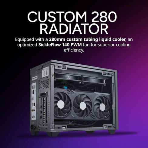 Cooler Master NR2 Pro Mini ITX – Intel i7-14700F 2.1GHz (5.4GHz Turbo) | Gigabyte RTX 4070 Super 12GB & B760I AORUS PRO | 32GB DDR5 6000MHz | 1TB Gen4 M.2 | WiFi | Windows 11-280mm AIO Gaming PC in Saudi Arabia