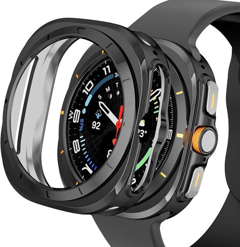 CASE متوافق مع Samsung Galaxy Watch Ultra 47mm Case Soft TPU غطاء الوجه الواقي الواقي لملحقات Galaxy Watch 47 مم (أحمر ، Ultra-47mm) in Kuwait