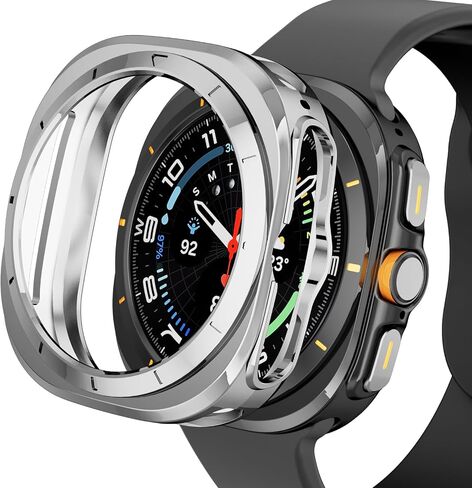 CASE متوافق مع Samsung Galaxy Watch Ultra 47mm Case Soft TPU غطاء الوجه الواقي الواقي لملحقات Galaxy Watch 47 مم (أحمر ، Ultra-47mm) in Kuwait