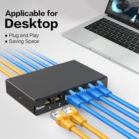 Patch Panel 6 Port 0.5U with 6pcs CAT6A Coupler Keystone STP Cat6 Network Patch Panel 10G No Punch Down Time-Saver Ethernet Rj45 Patch Panel (with Cat6a Kestone Jack Shielded) in Kuwait