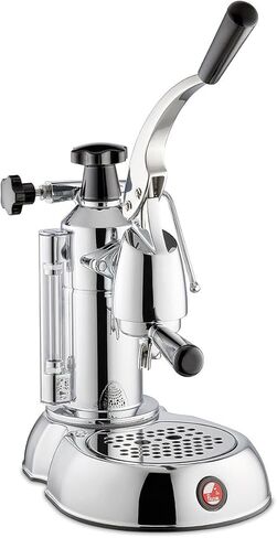La Pavoni PSW-16 Stradivari 16-Cup Lever Espresso Machine | تشطيب الكروم مع مقابض الخشب | 38 أونصة غلاية لمدة 16 طلقة | نظام مزدوج مزدوج وتصميم رافعة المكبس | صنع في إيطاليا | الصفحة الرئيسية والمقاهي in Kuwait