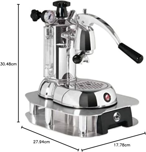 La Pavoni PSW-16 Stradivari 16-Cup Lever Espresso Machine | تشطيب الكروم مع مقابض الخشب | 38 أونصة غلاية لمدة 16 طلقة | نظام مزدوج مزدوج وتصميم رافعة المكبس | صنع في إيطاليا | الصفحة الرئيسية والمقاهي in Kuwait