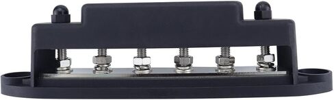 كتلة توزيع طاقة الحافلة 12V 250A ، 6 × 5/16 "(M8) ، كتلة بطارية بحرية 12 فولت مع غطاء - اتصالات سلبية وإيجابية （الأحمر in Saudi Arabia