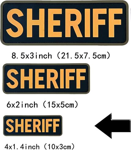 PVC شريف تصحيح الخطاف السحمة لبرودة لإنفاذ قانون لوحة القتال العسكرية (أصفر ، 6 × 2 بوصة) in Kuwait