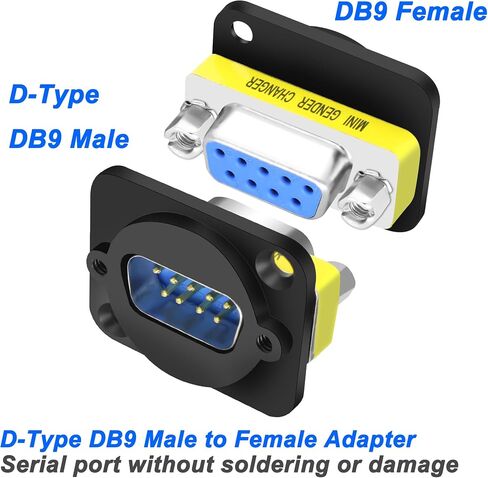 meiriyfa d-type db9 abpler تغيير الجنس db9 ذكر إلى db9 9 دبوس محول الذكور المسلسل RS232 نوع لحام الموصل 9pin d كابل المنفذ التسلسلي الفرعي للتطبيقات التسلسلية (ذكر إلى ذكر) in Kuwait