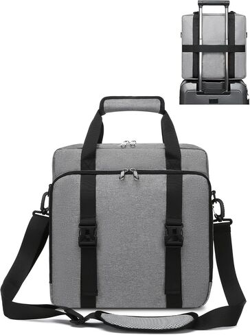 Muzale Starlink Mini Case for Starlink Mini Dish Kit Bag Bag مع أحزمة الكتف مقبض حقيبة حمل محمولة مع بطانة القطن لاكسسوارات كابلات رمادية in Kuwait