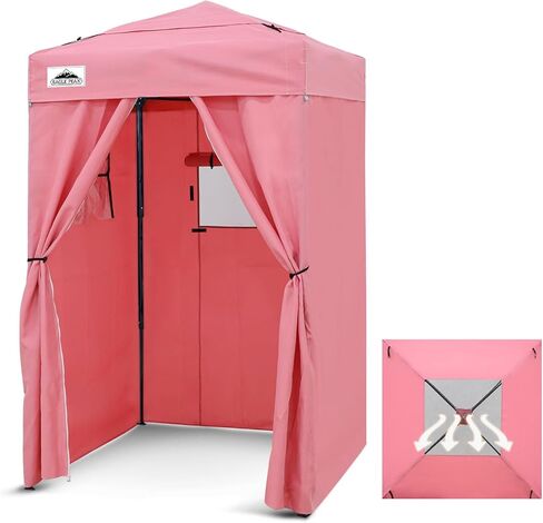 Eagle Peak Flex Ultra Compact 4x4 Pop-Up Canopy Tent مع أعلى من تنفيس ، ملجأ للشمس ، غرفة تغيير الملابس السريعة ، مظلة الخصوصية المحمولة للتخييم ، الصور ، والمزيد (رمادي) in Kuwait