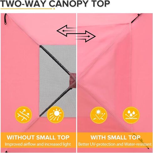 Eagle Peak Flex Ultra Compact 4x4 Pop-Up Canopy Tent مع أعلى من تنفيس ، ملجأ للشمس ، غرفة تغيير الملابس السريعة ، مظلة الخصوصية المحمولة للتخييم ، الصور ، والمزيد (رمادي) in Kuwait