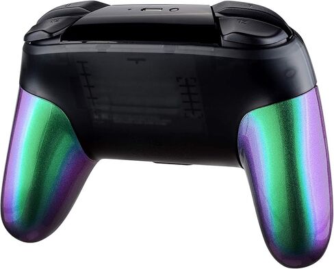 eXtremeRate Chameleon Replacement Handle Grips for Nintendo Switch Pro Controller, Purple Blue DIY Hand Grip Shell for Nintendo Switch Pro - Controller NOT Included in Saudi Arabia