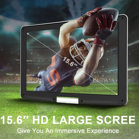 17.9" Portable DVD Player with 15.6’’ Large HD Screen, 6Hrs Play, DVD Player Portable with Dual Speaker, Last Memory, Support SYNC TV/USB/SD Card, Play All Discs Format Except Blu-ray, Purple in Kuwait