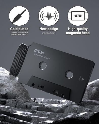 Car Bluetooth 5.1 Cassette Adapter Support TF Card, Wireless Cassette Aux Adapter, Car Audio Bluetooth Receiver, Tape Player Adapter for Vehicle in Saudi Arabia
