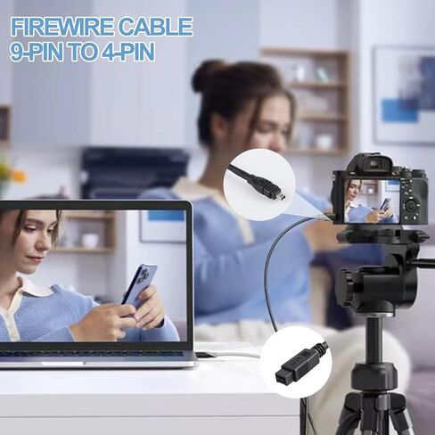 Firewire IEEE 1394 Cable 6ft ، Cable Ilink لـ Sony DV Handycam ، كاميرا الفيديو ، الكاميرا ، الطابعة ، محرك الأقراص الثابت in Kuwait