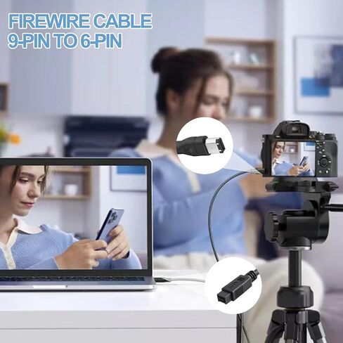 Firewire IEEE 1394 Cable 6ft ، Cable Ilink لـ Sony DV Handycam ، كاميرا الفيديو ، الكاميرا ، الطابعة ، محرك الأقراص الثابت in Kuwait