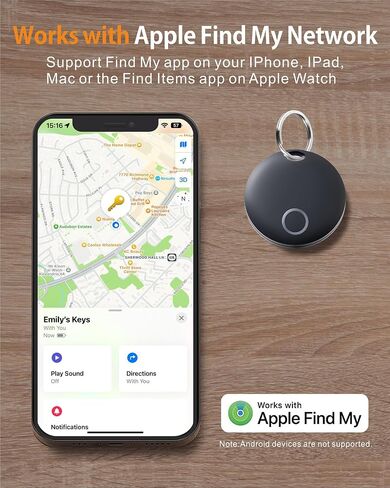 TAG REYKE SMART ، Tracker Bluetooth Luggage ، يعمل مع Apple Find My (iOS Only) ، محدد موقع العناصر للمفاتيح ، الأمتعة ، حقيبة الظهر ، محفظة ، IP67 مقاومة للماء ، 4 حزمة in Kuwait
