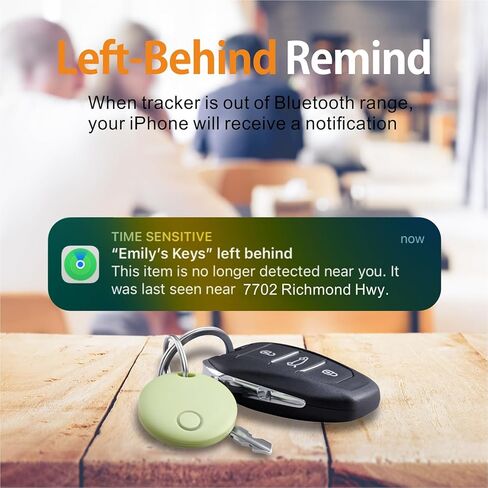 Reyke Smart Tag, Bluetooth Luggage Tracker, Works with Apple Find My (iOS Only), Item Locator for Keys, Luggage, Backpack, Wallet, IP67 Waterproof, 4 Pack in Kuwait