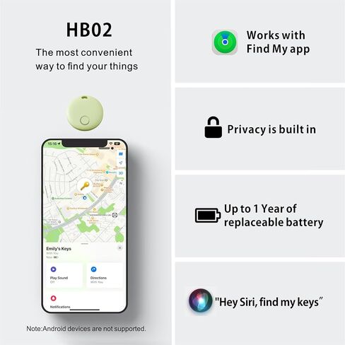 Reyke Smart Tag, Bluetooth Luggage Tracker, Works with Apple Find My (iOS Only), Item Locator for Keys, Luggage, Backpack, Wallet, IP67 Waterproof, 4 Pack in Kuwait