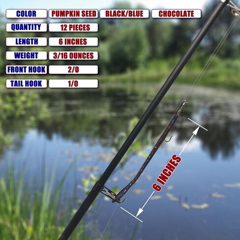 Fishing Lures Bass Lures, Weedless Pre Rigged Bionic Sinking Bass Fishing Lure Soft Plastic Swimbaits for Trout, Walleye, Crappie, Fishing Worm Swim Baits Minnows for Saltwater Freshwater in Saudi Arabia