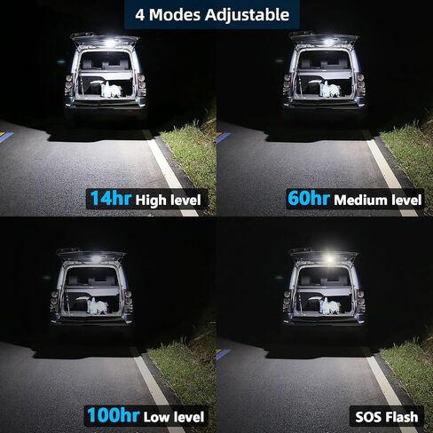 10000mAh Rechargeable Waterproof Portable LED Camping Lights,4000LM Hanging Tent Lights with Magnet,Suitable for Emergency Power Outages,Outdoor Hiking,Workshop Maintenance Lighting(30W) in Saudi Arabia
