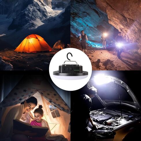 10000mAh Rechargeable Waterproof Portable LED Camping Lights,4000LM Hanging Tent Lights with Magnet,Suitable for Emergency Power Outages,Outdoor Hiking,Workshop Maintenance Lighting(30W) in Saudi Arabia