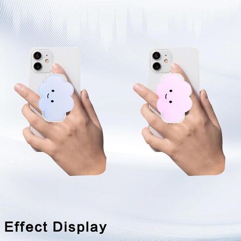 Phone Grip Cute 2D Cloud Shape Collapsible Expandable, Smartphone Tablet Cell Phone Grip Stand Holder (Pink) in Saudi Arabia