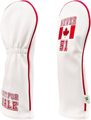 Limited Edition Maple Leaf - Canada Driver Head Cover - Tour Quality Golf Club Cover - Style and Customize Your Golf Bag in Saudi Arabia