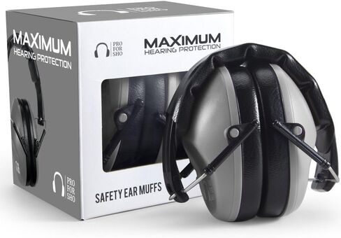 Pro For Sho 34dB NRR Hearing Protection Ear Muffs - Highest NRR in Compact Design, Ear Protection for Shooting, Mowing, Work in Saudi Arabia