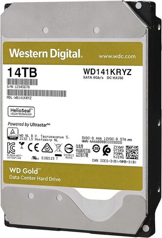 WD Gold 8TB Enterprise Class Internal Hard Drive - 7200 RPM Class, SATA 6 Gb/s, 256 MB Cache, 3.5" - WD8004FRYZ (Renewed) in Saudi Arabia