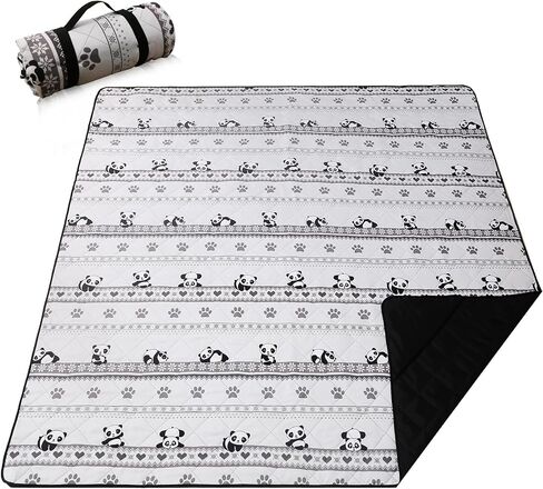 Picnic Blanket Extra Large(79" x 82"), 3-Layer Thickening Camping Blanket, Machine Washable Outdoor Blanket, Wear-Resistant, Soft and Comfortable, Sandproof Beach Mat for Beach, Park, Lawn in Saudi Arabia