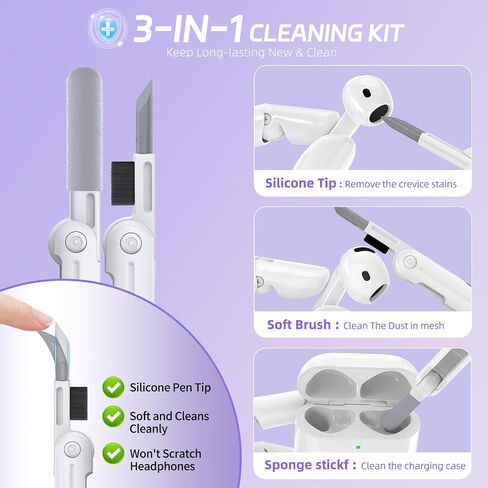 بالنسبة إلى Airpods Pro 2 Case 【مع حامل الهاتف غير المرئي】 حالة قفل آمنة متوافقة مع Magsafe ، وعلاب Apple Airpods Pro 2nd/1st Generation مع Cleaner و Key-Chain ، فتح تلقائي in Saudi Arabia