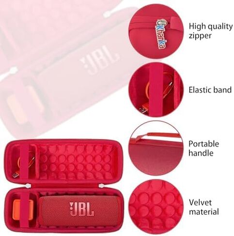 khanka Hard Travel Case Replacement for JBL Flip 6 Waterproof Portable Bluetooth Speaker(Green) in Saudi Arabia