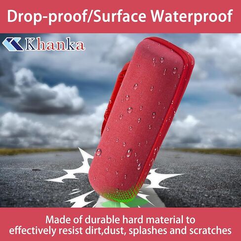 khanka Hard Travel Case Replacement for JBL Flip 6 Waterproof Portable Bluetooth Speaker(Green) in Saudi Arabia