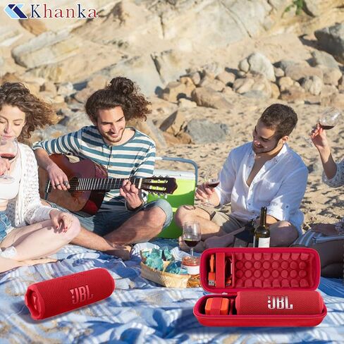 khanka Hard Travel Case Replacement for JBL Flip 6 Waterproof Portable Bluetooth Speaker(Green) in Saudi Arabia