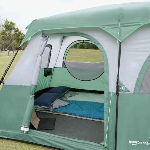 Amazon Basics Instant Camping Tent with Rainfly, Weather-Resistant, Quick Setup in Saudi Arabia
