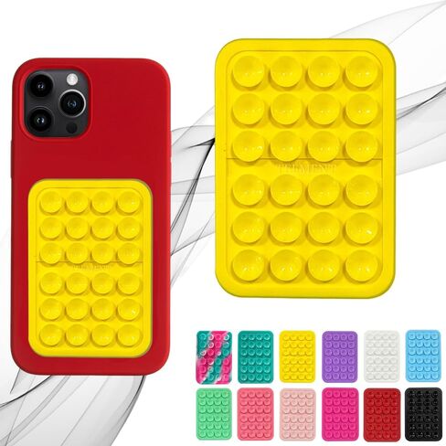 Suction Phone Case Mount, Sillicon Adhesive Phone Accessory for iPhone and Android, Hands-Free Fidget Toy Mirror Shower Phone Holder, Tiktok Videos and Selfies (Royal Blue) in Saudi Arabia