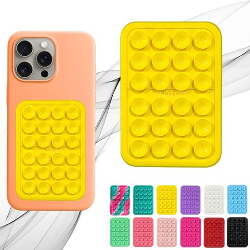 Suction Phone Case Mount, Sillicon Adhesive Phone Accessory for iPhone and Android, Hands-Free Fidget Toy Mirror Shower Phone Holder, Tiktok Videos and Selfies (Royal Blue) in Saudi Arabia