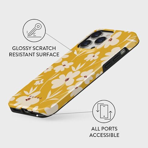 BURGA Phone Case for iPhone 16 Pro - Cute, Trendy, Aesthetic, Pattern Phone Cover, Hard Shell Protection - fits Apple iPhone 16 Pro Case for Women and Men, Checkered Green Square in Saudi Arabia
