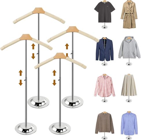 Adjustable Shirt Display Stand, 20-35 Inch Height Tshirt Display Stand for Vendors, T Shirt Mannequin Display Shirt, Jacket, Coat at Clothing Vendor Events, Trade Fairs, Trade Shows(Black) in Saudi Arabia