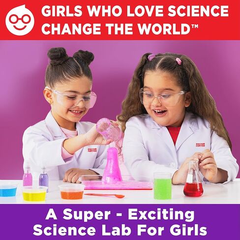 Doctor Jupiter Girls First Science Experiment Kit for Kids Ages 4-5-6-7-8| Birthday Gift Ideas for 4-8 Year Old Girls| STEM Learning & Educational Toys in Kuwait
