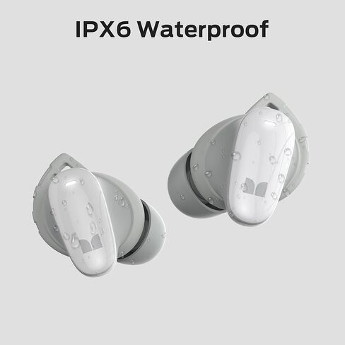Monster N-Lite 206 Bluetooth Wireless Earbuds in Ear Headphones, Bluetooth 5.4 Ear Buds Built-in Mic, Comfortable Fit, Touch Control, Type-C Fast Charging, IPX6 Waterproof, 25H Playtime, Black in Saudi Arabia