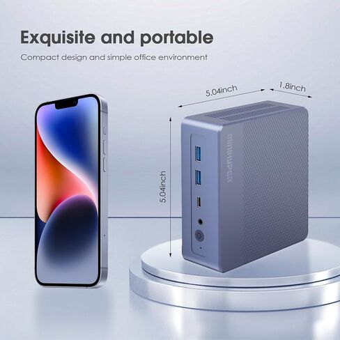 Mini PC ، Intel 12th N95 (حتى 3.4 جيجا هرتز) كمبيوتر ميني ، ذاكرة الوصول العشوائي 16 جيجا بايت 512GB SSD ، USB3 ، N95 MINI Desktop Computers تدعم 4K UHD DAND DAND in Saudi Arabia