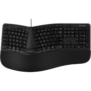 Incase Ergonomic Keyboard – Designed by Microsoft – Refined Ergonomic Design, Built-in Shortcuts Keys, Layered Palm Rest for Elevated Wrist Support, Integrated Number Pad – Black