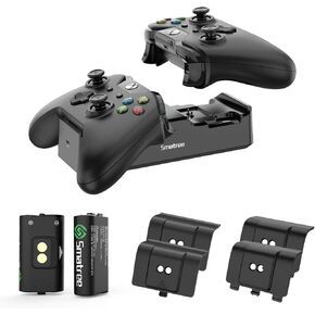 Smatree Controller Charger for Xbox Series X|S/Xbox One, 5Pcs Battery with Charger Station Compatible with Xbox Series X|S/Xbox One/One X/One S/One Elite