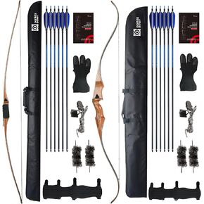 Sanlida Archery Royal X8 68" Longbow Kit and 60" Royal X8 One-Piece Bow(40lbs)