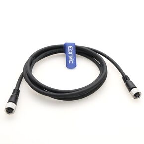 Eonvic Industrial M12 A Code 4 Pin Female to Female Connector Molded PVC Aviation Sensor Cable (3m)