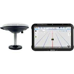Tractor GPS Guidance System 10inch Precision Ag Software Activated,2.5cm Accuracy by CORS Compatible for John Deere Various Tractors 30cm Accuracy no Need Subscription JY100