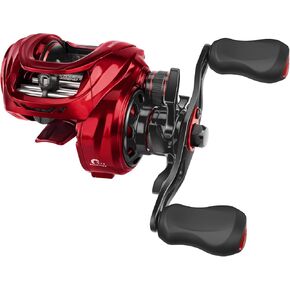 KastKing Royale Legend Glory Baitcasting Fishing Reel, Halo XII Magnetic Braking System Baitcaster Reel, 16 lbs of Smooth Drag, 8.0:1 High-Speed Gear Ratio, DTCC Line Guide, Palm Perfect Design